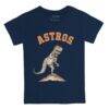 Houston Astros Tiny Turnip Toddler TT Rex T-Shirt - Navy - Side View