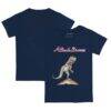 Atlanta Braves Tiny Turnip Toddler TT Rex T-Shirt - Navy - Front View
