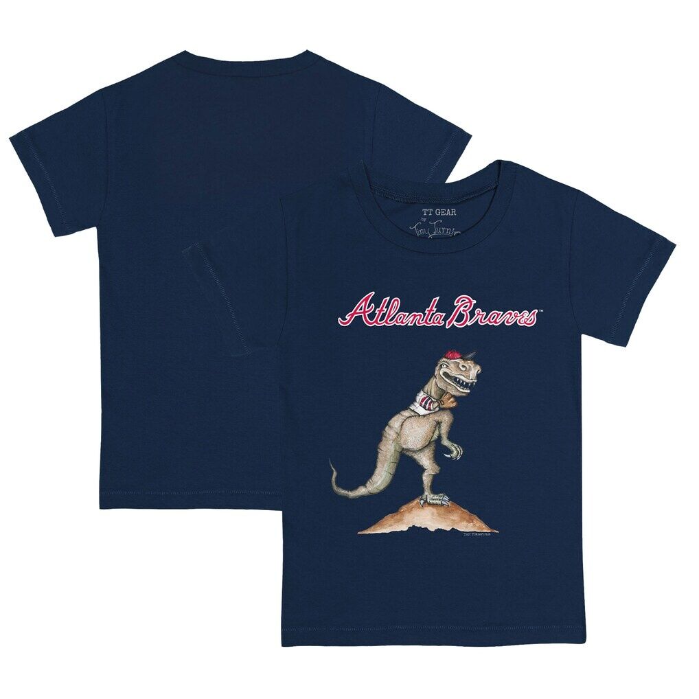 Atlanta Braves Tiny Turnip Toddler TT Rex T-Shirt