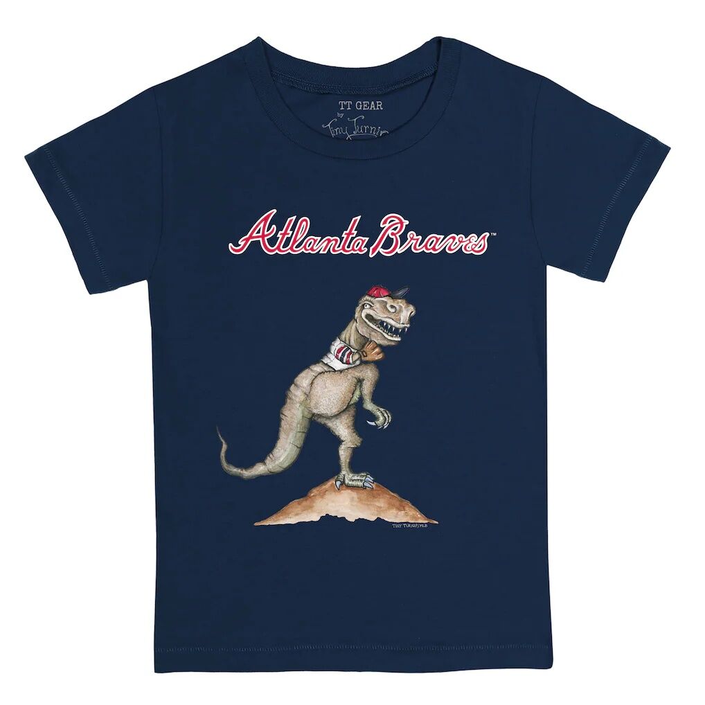 Atlanta Braves Tiny Turnip Toddler TT Rex T-Shirt