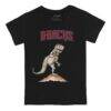 Arizona Diamondbacks Tiny Turnip Toddler TT Rex T-Shirt - Black - Side View