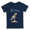 Seattle Mariners Tiny Turnip Toddler TT Rex T-Shirt - Navy - Side View
