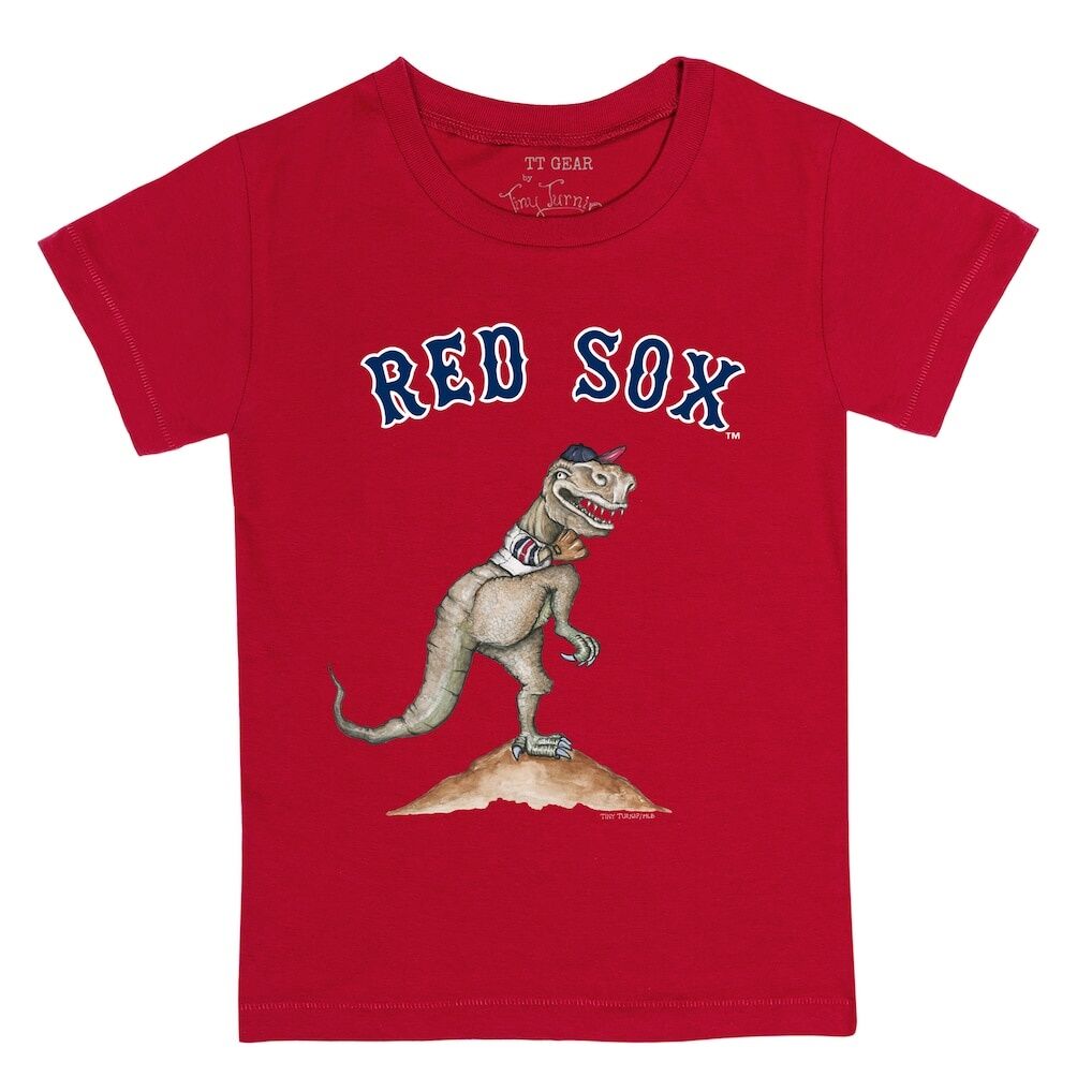 Boston Red Sox Tiny Turnip Toddler TT Rex T-Shirt