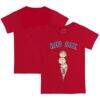 Boston Red Sox Tiny Turnip Youth Triple Scoop T-Shirt - Red - Front View