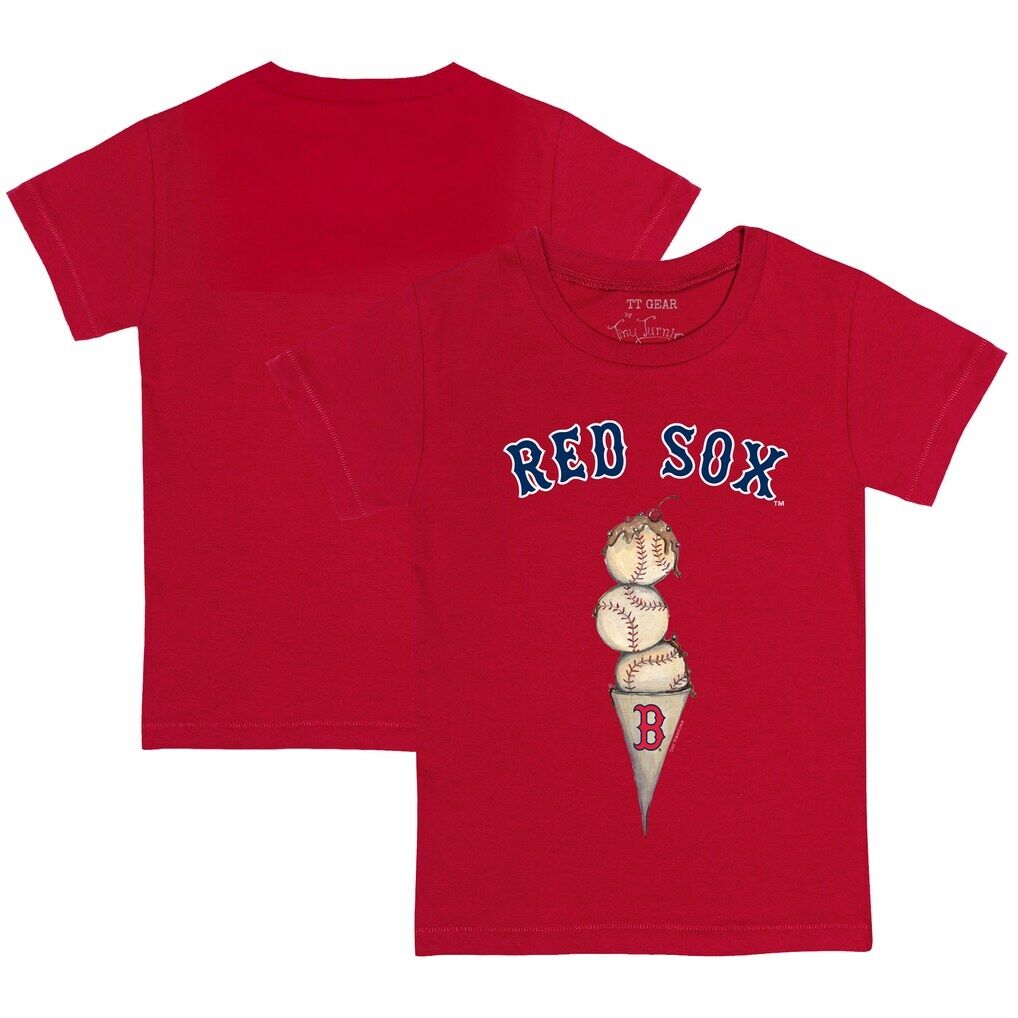 Boston Red Sox Tiny Turnip Youth Triple Scoop T-Shirt