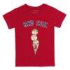 Boston Red Sox Tiny Turnip Youth Triple Scoop T-Shirt - Red - Side View