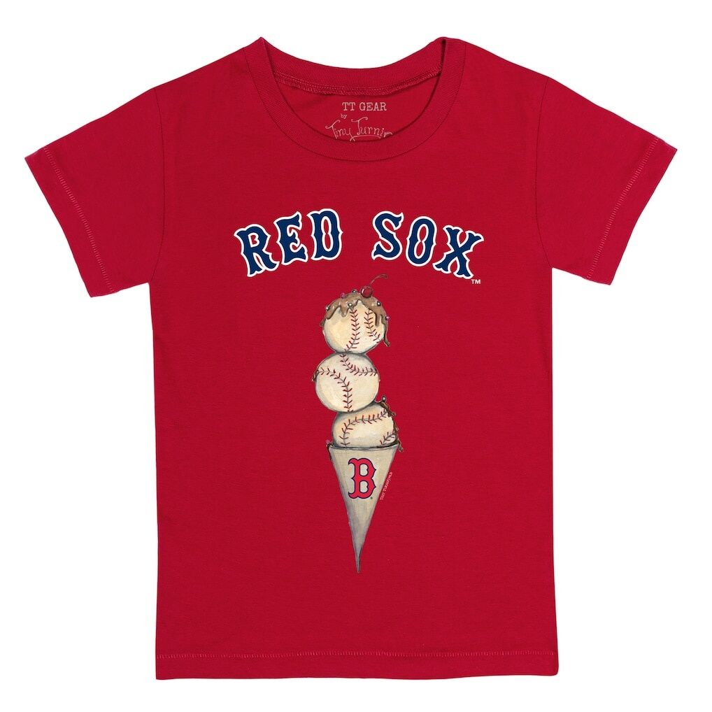 Boston Red Sox Tiny Turnip Youth Triple Scoop T-Shirt