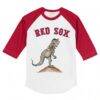 Boston Red Sox Tiny Turnip Youth TT Rex 3/4-Sleeve Raglan T-Shirt - - Side View