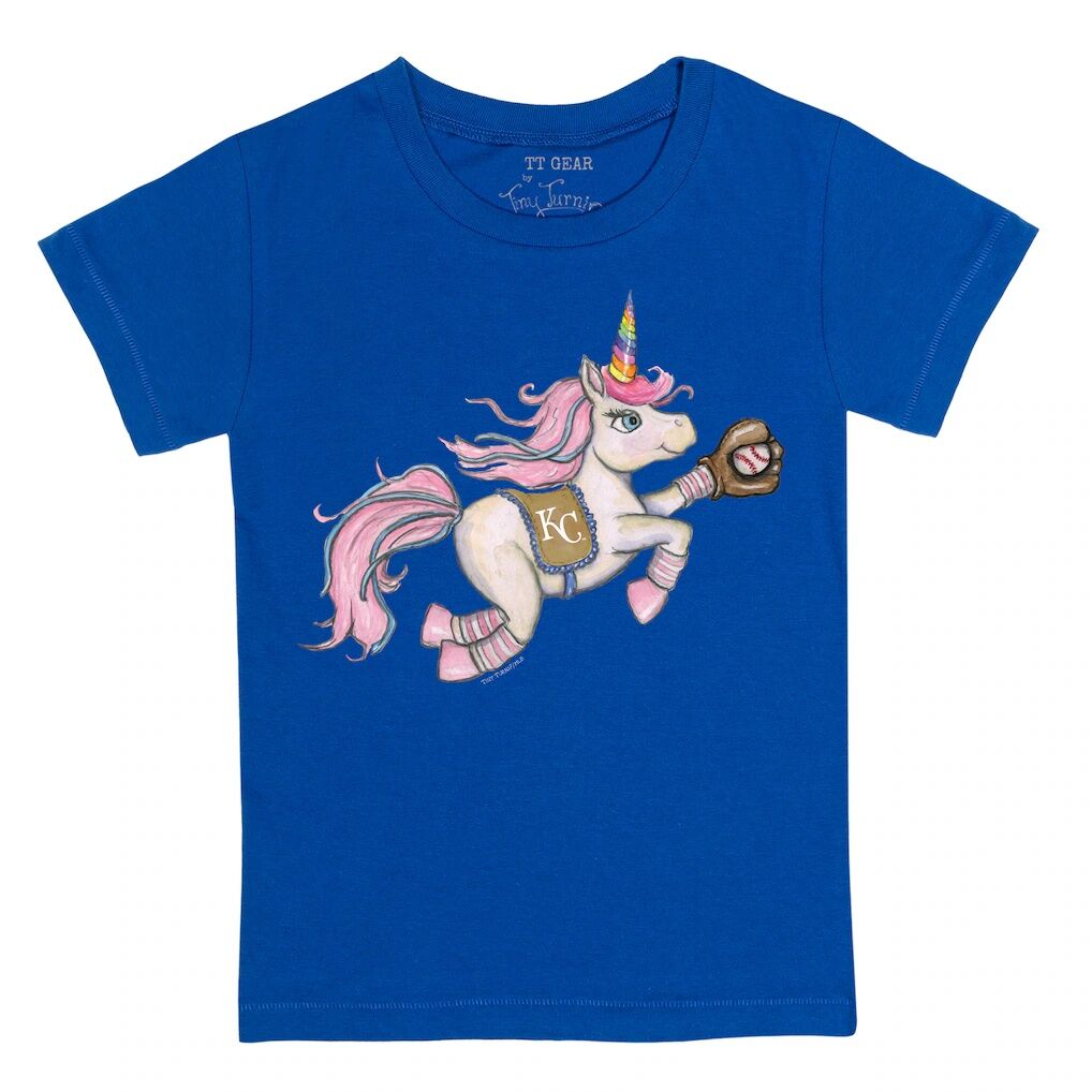 Kansas City Royals Tiny Turnip Youth Unicorn T-Shirt - Royal