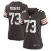 Joe Thomas Cleveland Browns Nike Women's Retired Game Player Jersey - Brown - Front View