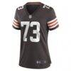 Joe Thomas Cleveland Browns Nike Women's Retired Game Player Jersey - Brown - Side View