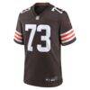 Joe Thomas Cleveland Browns Nike Retired Game Player Jersey - Brown - Side View