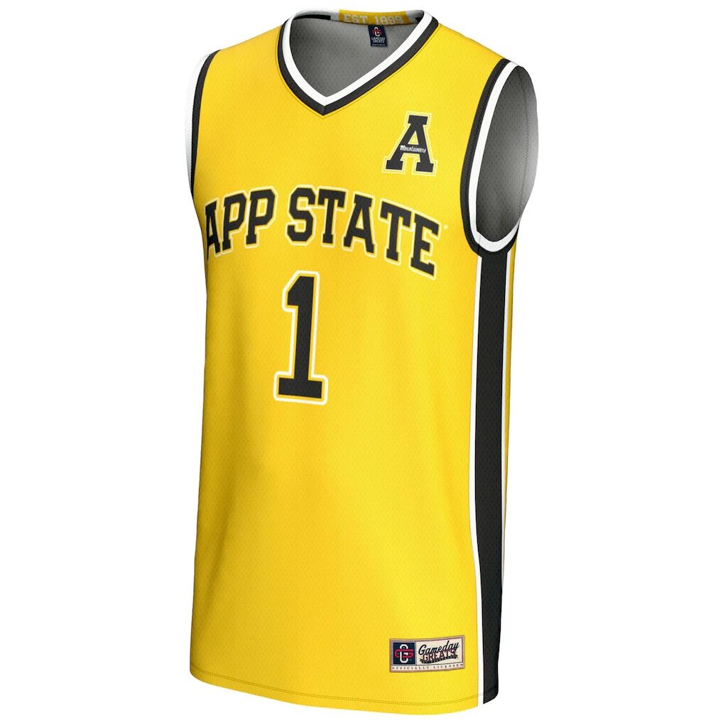 #1  Appalachian State Mountaineers GameDay Greats  Lightweight Basketball Jersey
