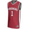 #1 Arkansas Razorbacks GameDay Greats Lightweight Basketball Jersey - - Side View
