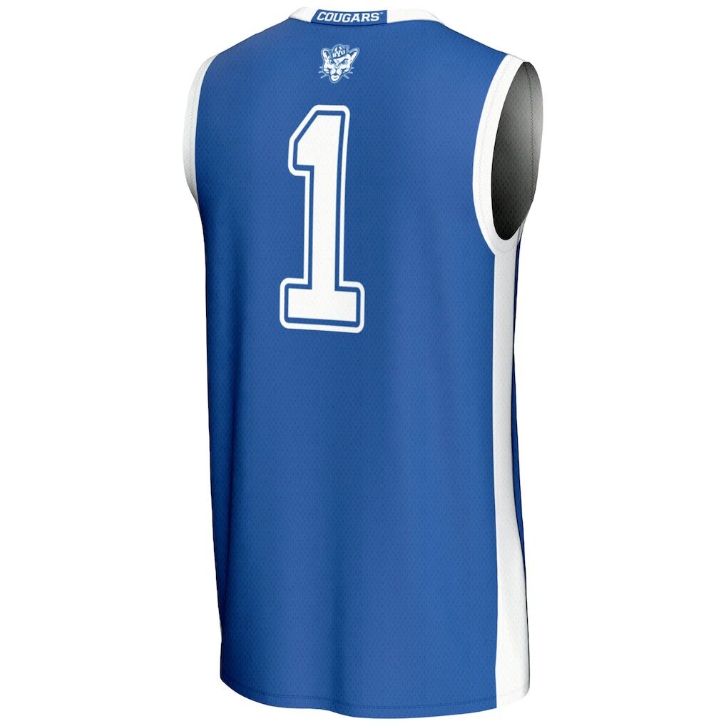 #1  BYU Cougars GameDay Greats  Lightweight Basketball Jersey - Royal