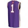 #1 Clemson Tigers GameDay Greats Lightweight Basketball Jersey - Purple - Detail View