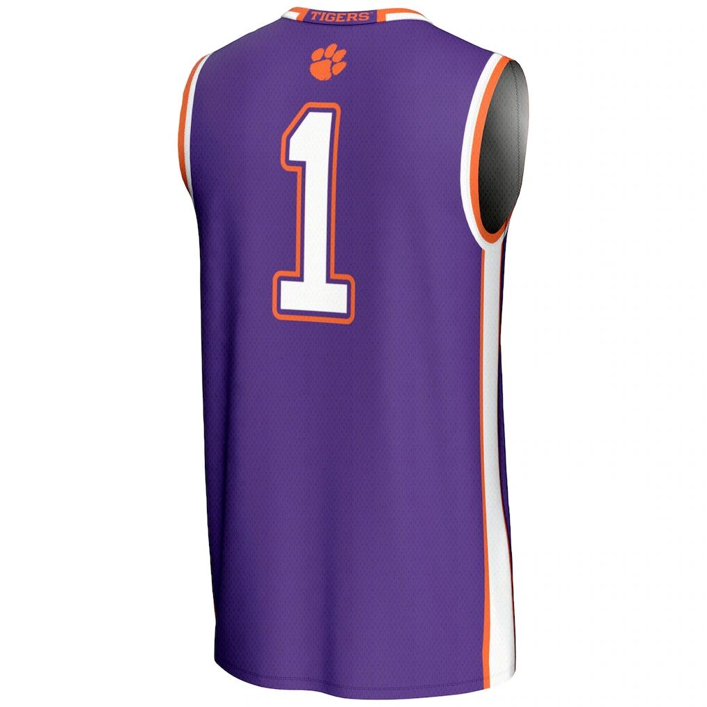 #1  Clemson Tigers GameDay Greats  Lightweight Basketball Jersey