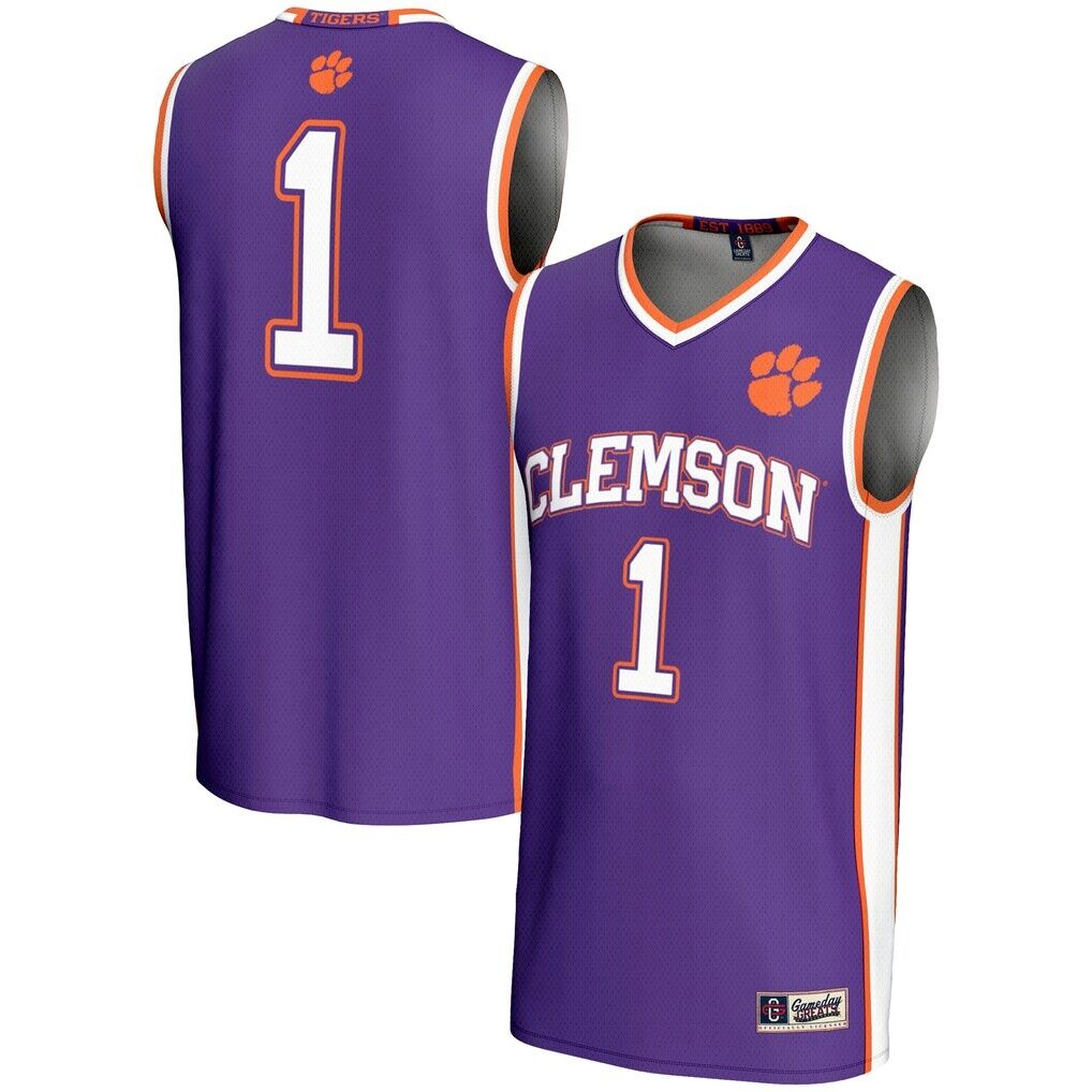 #1  Clemson Tigers GameDay Greats  Lightweight Basketball Jersey
