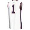 #1 Duquesne Dukes GameDay Greats Lightweight Basketball Jersey - White - Detail View