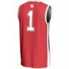 #1 Houston Cougars GameDay Greats Lightweight Basketball Jersey - Red - Detail View