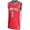 #1 Illinois State Redbirds GameDay Greats Lightweight Basketball Jersey - Red - Side View