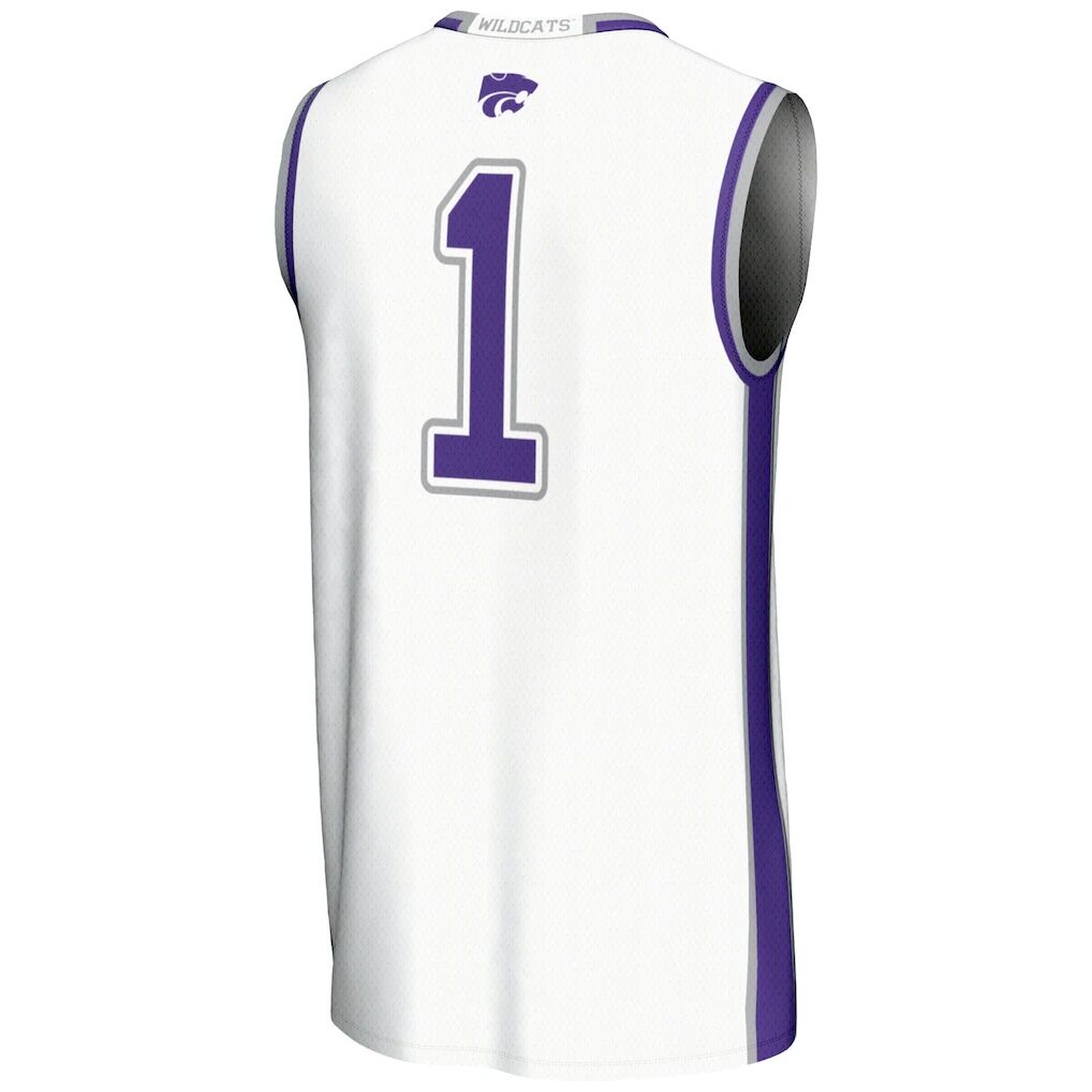 #1  Kansas State Wildcats GameDay Greats  Lightweight Basketball Jersey