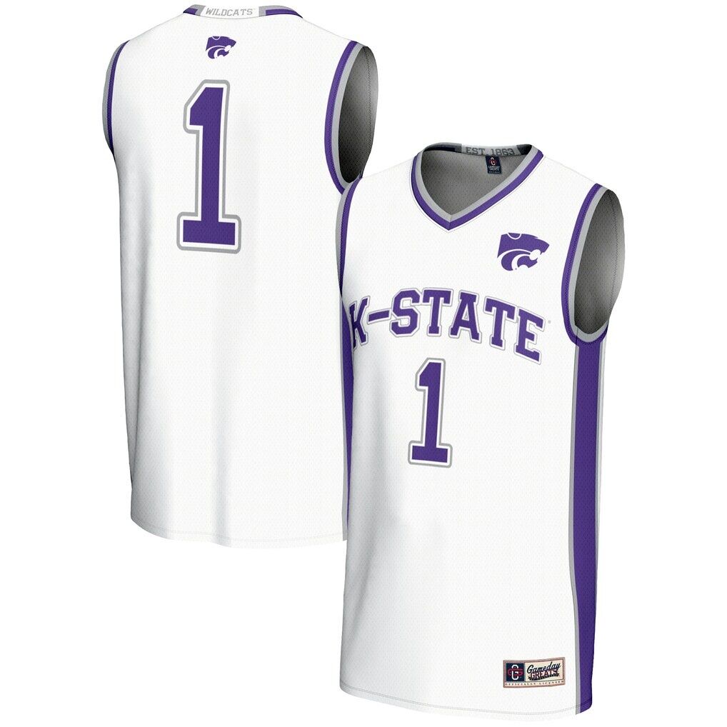#1  Kansas State Wildcats GameDay Greats  Lightweight Basketball Jersey