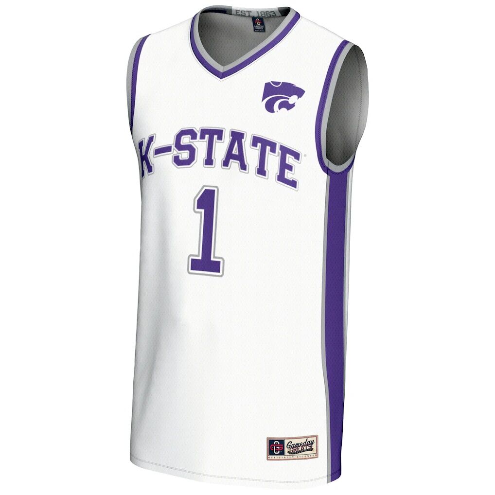 #1  Kansas State Wildcats GameDay Greats  Lightweight Basketball Jersey