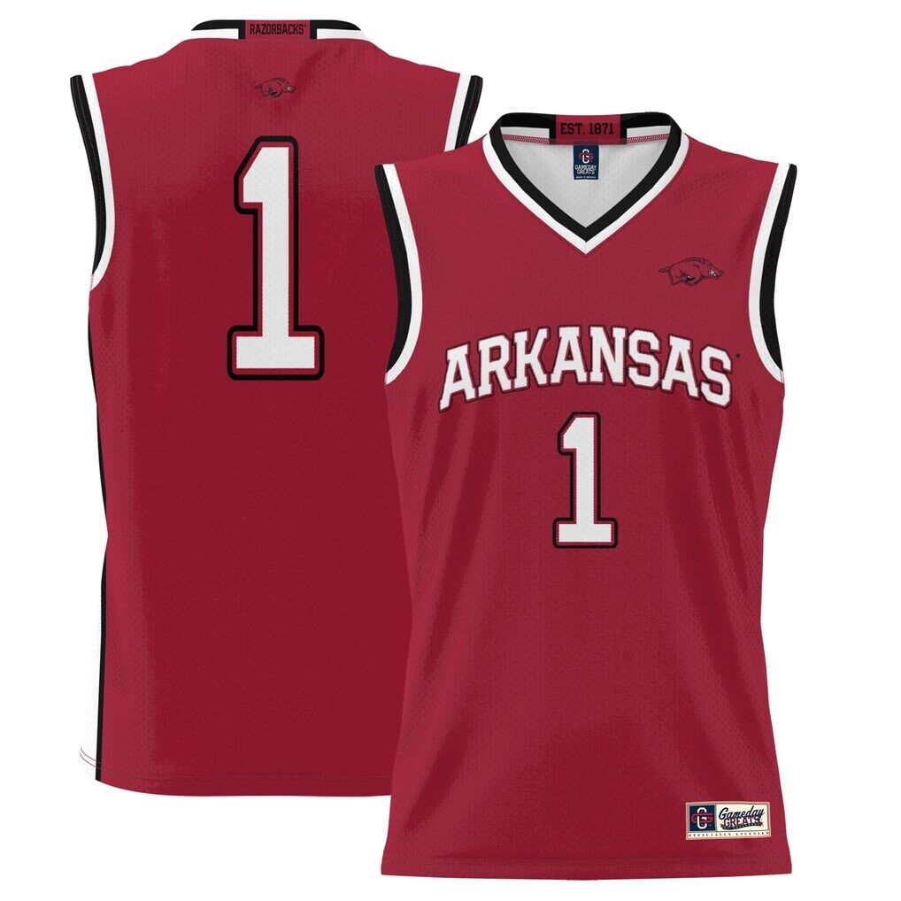 #1 Arkansas Razorbacks GameDay Greats Youth Lightweight Basketball Jersey - Cardinal