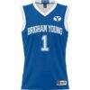 #1 BYU Cougars GameDay Greats Youth Lightweight Basketball Jersey - Royal - Side View