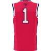 #1 Dayton Flyers GameDay Greats Youth Lightweight Basketball Jersey - Red - Detail View
