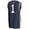 #1 Gonzaga Bulldogs GameDay Greats Youth Lightweight Basketball Jersey - Navy - Detail View