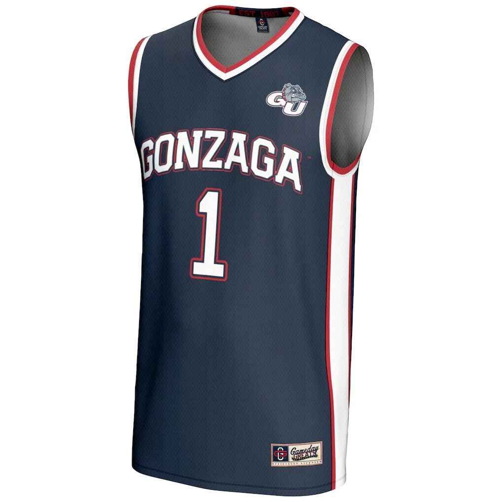 #1 Gonzaga Bulldogs GameDay Greats Youth Lightweight Basketball Jersey