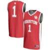 #1 Houston Cougars GameDay Greats Youth Lightweight Basketball Jersey - Red - Front View