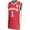#1 Houston Cougars GameDay Greats Youth Lightweight Basketball Jersey - Red - Side View