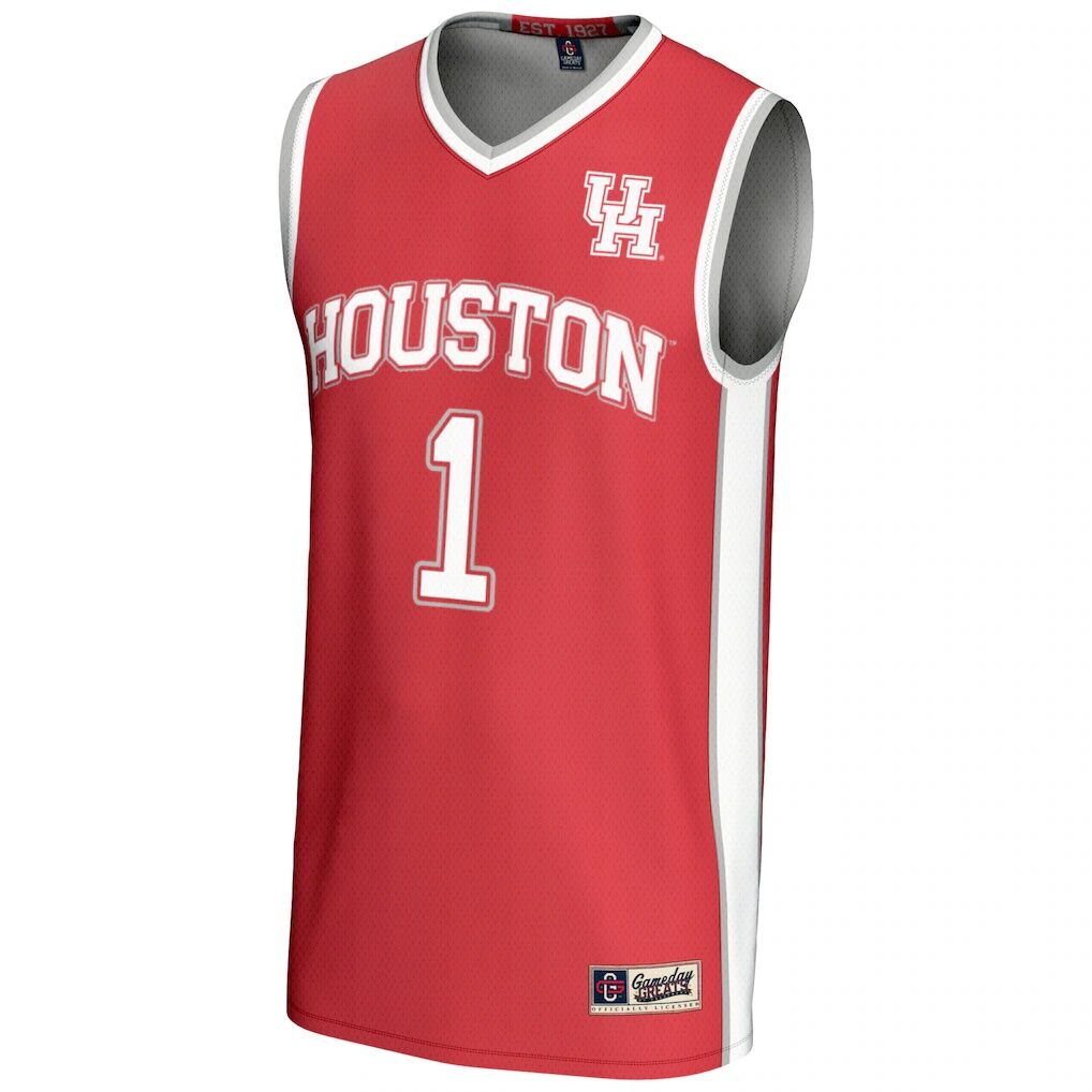 #1 Houston Cougars GameDay Greats Youth Lightweight Basketball Jersey