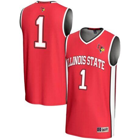 #1 Illinois State Redbirds GameDay Greats Youth Lightweight Basketball Jersey - Red - Front View