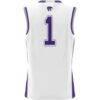 #1 Kansas State Wildcats GameDay Greats Youth Lightweight Basketball Jersey - White - Detail View