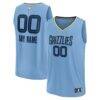Memphis Grizzlies Fashion7 Custom Fast Break Jersey - Statement Edition - - Front View