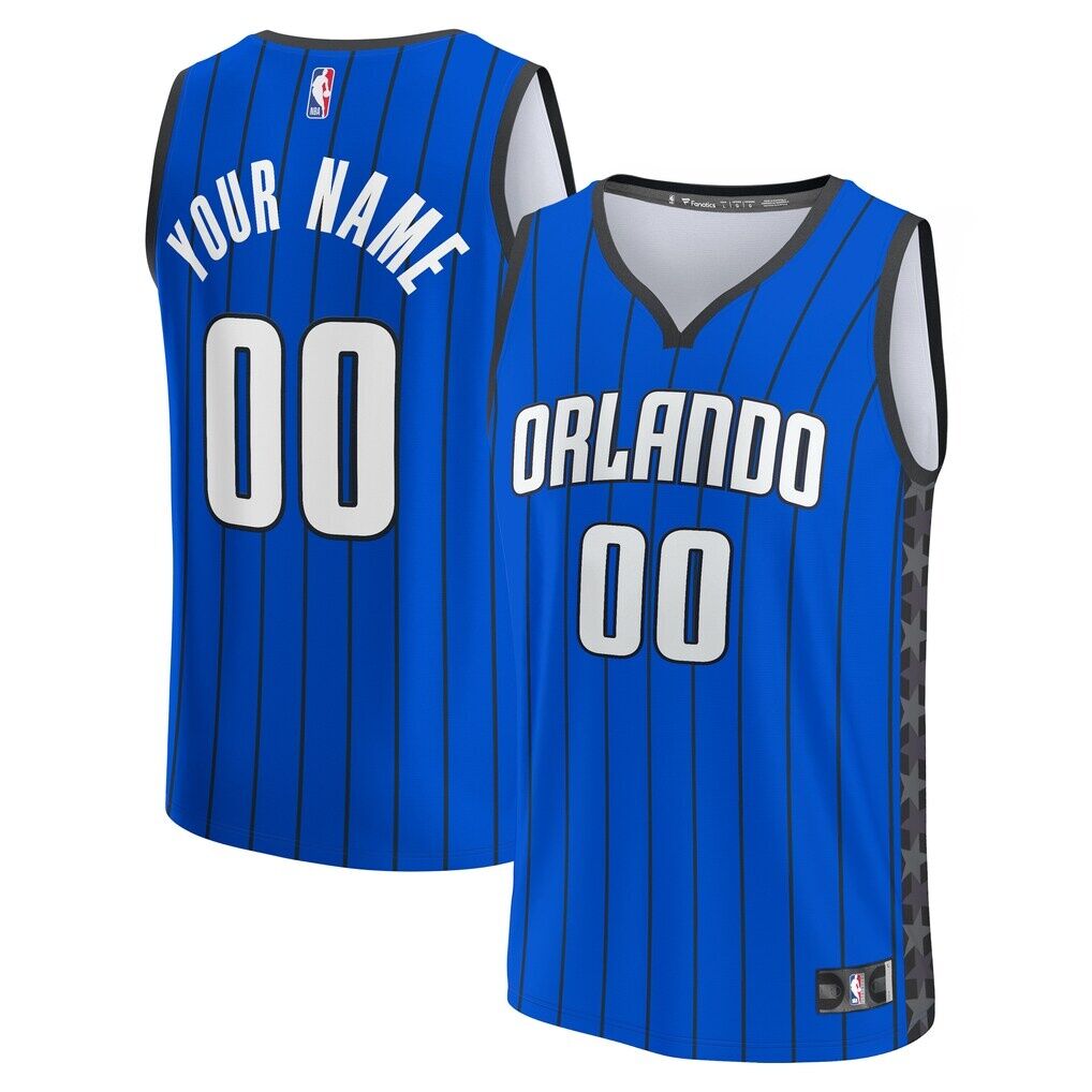 Orlando Magic Fashion7 Fast Break Custom Jersey - Blue - Statement Edition