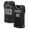 San Antonio Spurs Fashion7 Fast Break Custom Replica Jersey - Black - - Front View