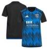 San Jose Earthquakes adidas Women's 2023 Active Fault Jersey Replica Jersey - Blue - Front View
