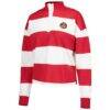 Atlanta United FC Antigua Women's Radical Rugby Stripe Long Sleeve T-Shirt - White - Side View