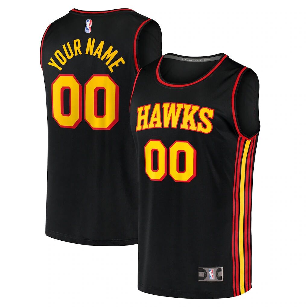 Atlanta Hawks Fashion7 Youth Fast Break Replica Custom Jersey - Statement Edition