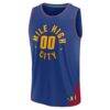 Denver Nuggets Fashion7 Youth Fast Break Replica Custom Jersey - Blue - Side View