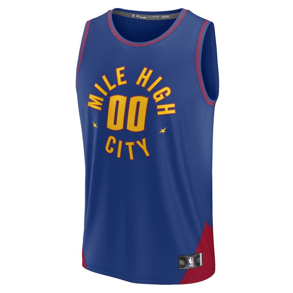 Denver Nuggets Fashion7 Youth Fast Break Replica Custom Jersey - Statement Edition