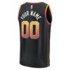 Phoenix Suns Fashion7 Youth Fast Break Replica Custom Jersey - Black - Detail View