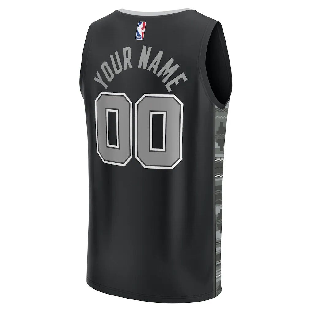 San Antonio Spurs Fashion7 Youth Fast Break Replica Custom Jersey - Statement Edition