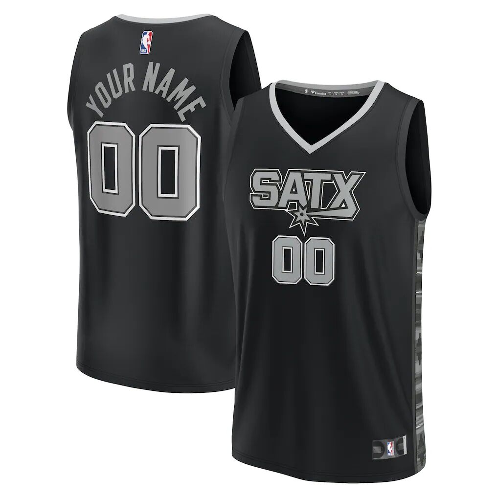 San Antonio Spurs Fashion7 Youth Fast Break Replica Custom Jersey - Statement Edition