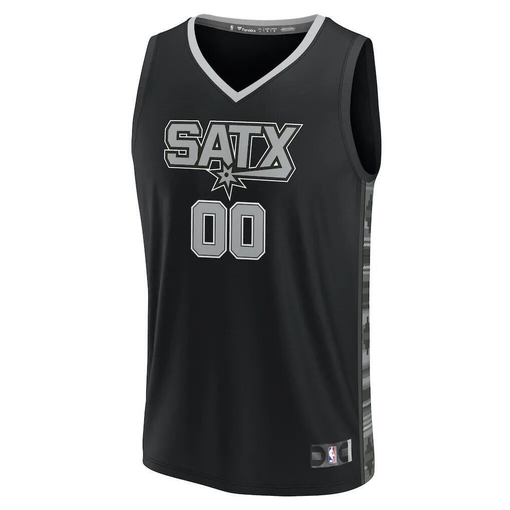 San Antonio Spurs Fashion7 Youth Fast Break Replica Custom Jersey - Statement Edition